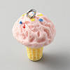 Opaque Resin Imitation Food Pendants LS-RESI-WH0035-44E-1