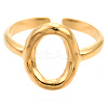 Ion Plating(IP) 304 Stainless Steel Hollow Oval Cuff Rings LS-RJEW-N038-120LG-3