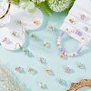 30Pcs 5 Colors Glass Pendants GLAA-SC0002-58-3