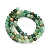Natural Green Line Jasper  Beads Strands G-B128-A03-02-5