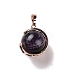 Natural Amethyst Pendants G-A212-01RG-02-2