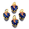 Alloy Enamel Charms ENAM-N056-038C-2