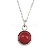 Natural Mixed Stone Pendant Necklaces NJEW-JN05489-01-5