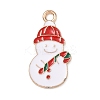Christmas Alloy Enamel Pendants ENAM-I071-01KCG-08-1
