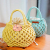 36Pcs 6 Colors Silk Cloth Artifical Flower DIY-LP0003-30B-3