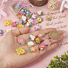 48Pcs 12 Styles Translucent Resin Pendants RESI-TA0001-93-7