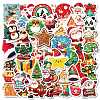 50Pcs Christmas Theme Cartoon Paper Stickers DIY-P085-05-1