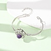 Rotating Sun Natural Amethyst Link Bracelets GG-CBA0251-11P-13-3