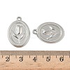 304 Stainless Steel Pendants STAS-D376-25P-3