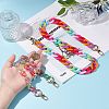 2Pcs 2 Colors Opaque Spray Painted Acrylic Chains Bag Handles AJEW-WR0001-13-3
