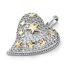 Brass Micro Pave Cubic Zirconia Pendants KK-S510-32GP-03-2