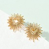 Ion Plating(IP) 304 Stainless Steel Hollow Out Heart Stud Earrings for Women EJEW-E271-02G-2