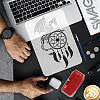 US 1 Pc PET Hollow Out Drawing Painting Stencils DIY-FG0005-14C-3