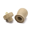 Wood Perfume Bottle Pendants WOOD-WH0030-43-2