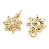 Brass Micro Pave Cubic Zirconia Pendants KK-A291-25B-G-2