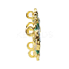 Chinese Style Alloy Enamel Chandelier Components Links X-ENAM-E329-63C-G-4