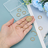 10Pcs Ion Plating(IP) 304 Stainless Steel Hoop Earrings for Women EJEW-ME0001-06-3