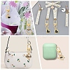 6Pcs Alloy Enamel & Rhinestone Pendant Decoration HJEW-YW00082-6