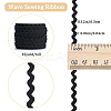 Polyester Wavy Fringe Trim OCOR-GF0003-44A-01-2