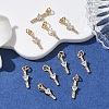 SHEGRACE Brass Micro Pave Cubic Zirconia Pendants XGRQ3D637-513G-4