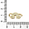 Brass Micro Pave Clear Cubic Zirconia Connector Charms KK-A266-09C-G-3