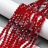 Transparent Glass Beads Strands EGLA-A039-T4mm-D27-4