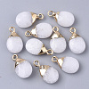 Natural White Jade Pendants X-G-S359-017J-1