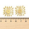 304 Stainless Steel Bead Caps X1-STAS-B087-10H-G-3