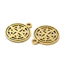 Ion Plating(IP) 304 Stainless Steel Charms STAS-J042-15G-2