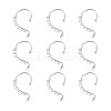 Chinese Style Alloy Clip On Earring Finding PALLOY-P174-10-S-2