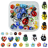 33Pcs Handmade Lampwork Beads LAMP-FS0001-12-1