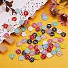 120Pcs 12 Colors Golden Plated Alloy Charms ENAM-SZ0001-64F-3