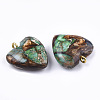 Assembled Bronzite and Imperial Jasper Pendants X-G-T111-04J-3