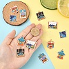 12Pcs 6 Styles Alloy Enamel Pendants FIND-YW0007-73-4