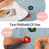 66 Pcs Flower Embroidery Cloth Iron On/Sew On Patches DIY-TA0013-05-5