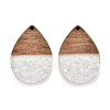 Epoxy Resin & Walnut Wood Pendants RESI-T057-11A-1