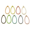 Rack Plating Brass Enamel Pendants KK-G515-10G-1