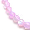 Synthetic Moonstone Beads Strands G-F142-10mm-09-3