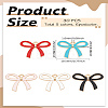 30Pcs 5 Colors Alloy Enamel Pendants ENAM-LP0001-82-2