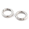Non-Tarnish 316 Stainless Steel Spring Gate Rings STAS-M296-01P-A-01-1