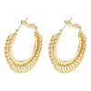 Brass Hoop Earrings EJEW-K264-04G-1