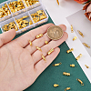 120Pcs 6 Styles Brass Screw Clasps KK-PH0010-75-3