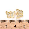 Brass Micro Pave Clear Cubic Zirconia Pendants KK-U017-04G-3