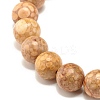 8.5mm Dyed Natural Maifanite/Maifan Stone Round Beads Stretch Bracelet for Girl Women BJEW-JB07178-6