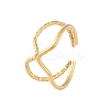 Ion Plating(IP) 304 Stainless Steel Open Cuff Rings RJEW-S418-02G-1