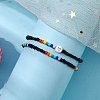 2Pcs 2 Styles Heart Glass Seed Beaded Stretch Bracelet Sets BJEW-JB10530-02-2