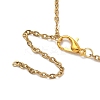 Flower Alloy Enamel Charm Bracelets BJEW-JB12285-03-4