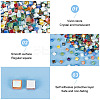 450G 9 Colors Glass Cabochons GGLA-OC0001-15-4