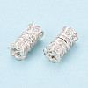 925 Sterling Silver & Clear Cubic Zirconia Screw Clasps STER-T008-78S-2