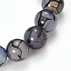 Natural Dragon Veins Agate Beaded Stretch Bracelets X-BJEW-Q692-02C-3